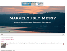 Tablet Screenshot of marvelouslymessy.com